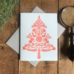 Load image into Gallery viewer, Red Tree Holiday Card
