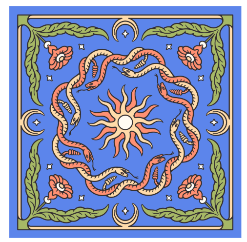 Snakes Blue