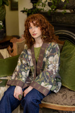 Load image into Gallery viewer, Fleur De Lune Fleece Cottage Cardigan Jacket
