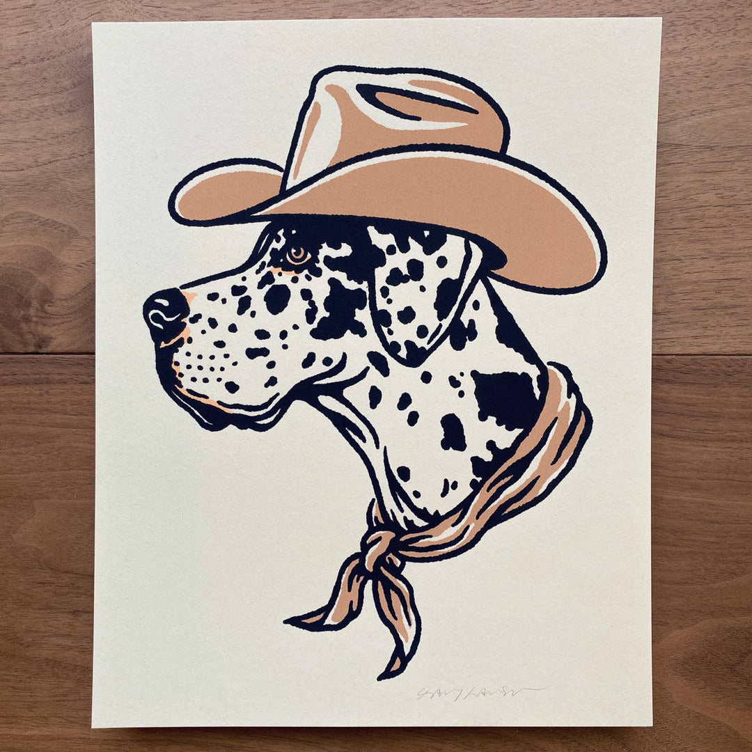 Great Dane Cowdog - Signed Silkscreen Print