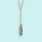 Load image into Gallery viewer, Long Y-drop Shell Handled Knife Necklace