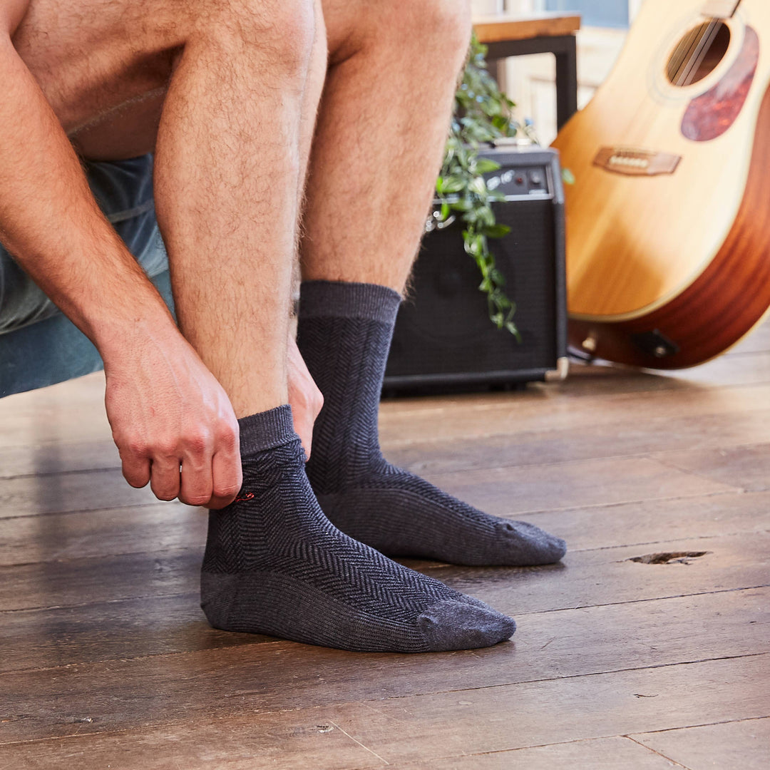 Herringbone Combed Cotton Socks