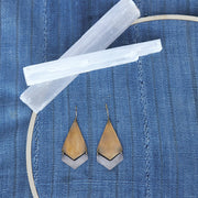 Orion Brass & Silver Arrow Earring
