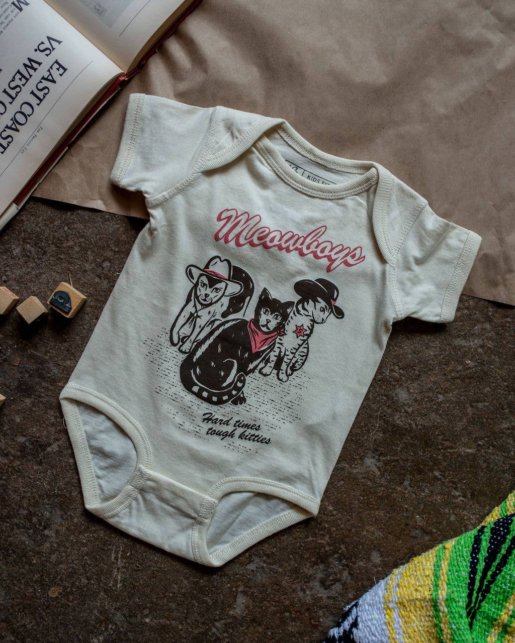 Meowboys Western Infant Onesie