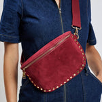 Load image into Gallery viewer, Gizelle-Suede Belt Bag