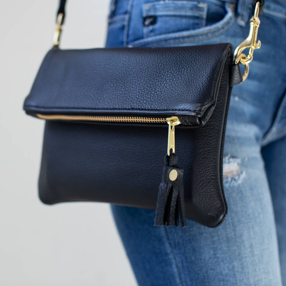 Foldover Crossbody Clutch