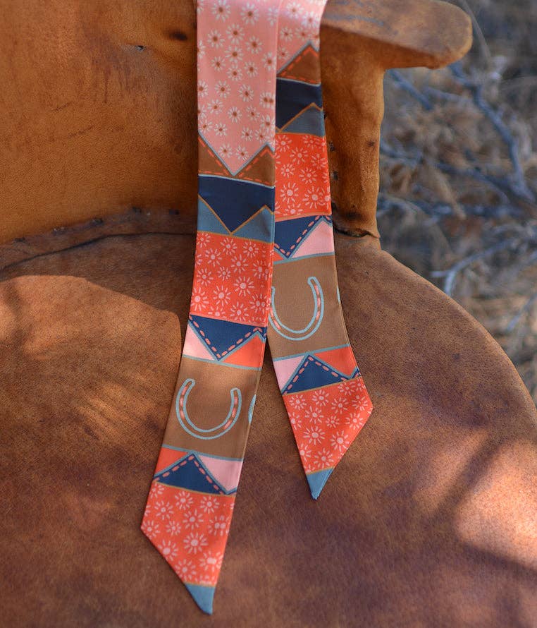 Frontier Bound Quilted Patchwork Twilly Scarf