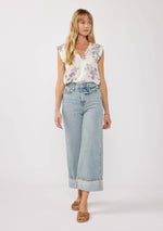 Load image into Gallery viewer, Cotton Floral Eyelet Top
