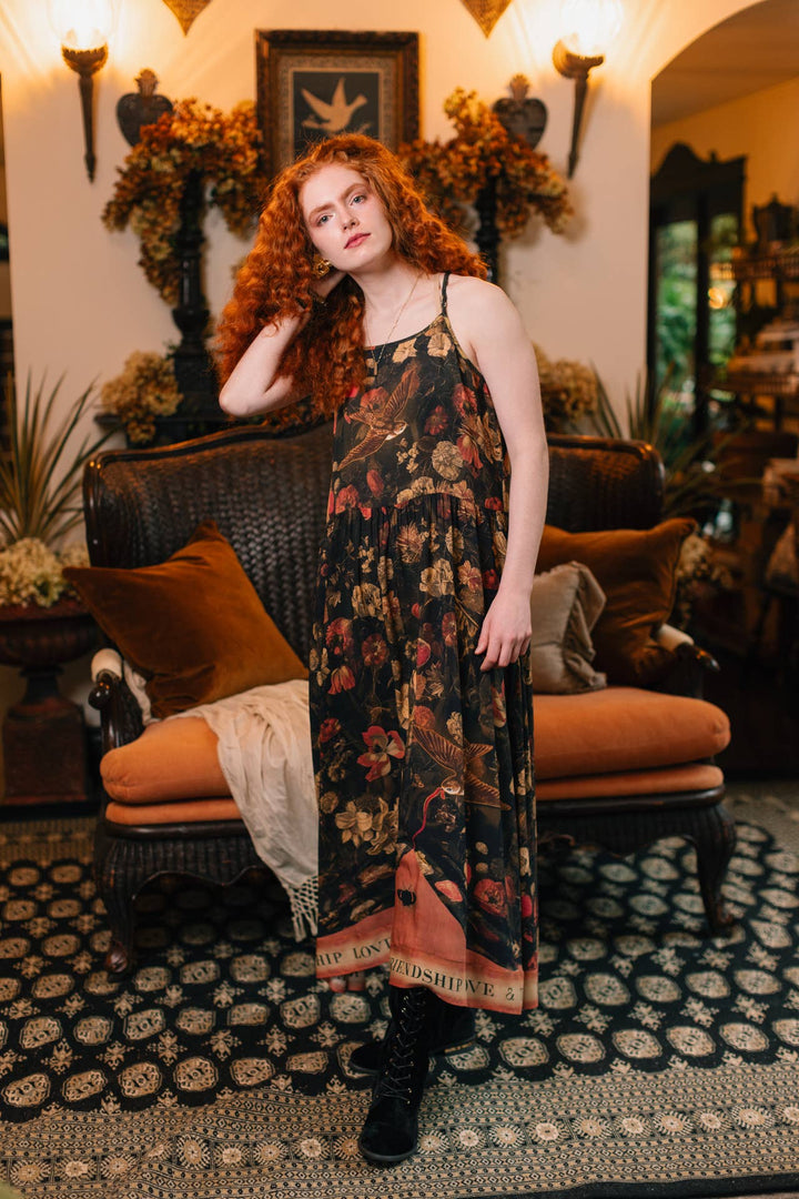 Heart of Gold Maxi Slip Dress
