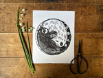 Load image into Gallery viewer, Possum Raccoon Circle Love 8x10 Print
