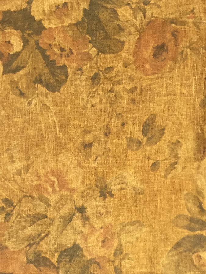 Italian Cotton Floral Scarf