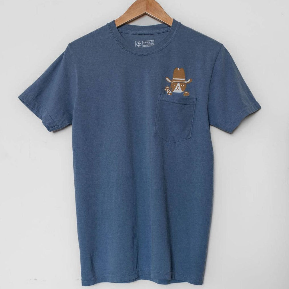 Cowboy Cat Pocket Tee