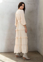 Load image into Gallery viewer, Boho Embroidered Ruffled Duster
