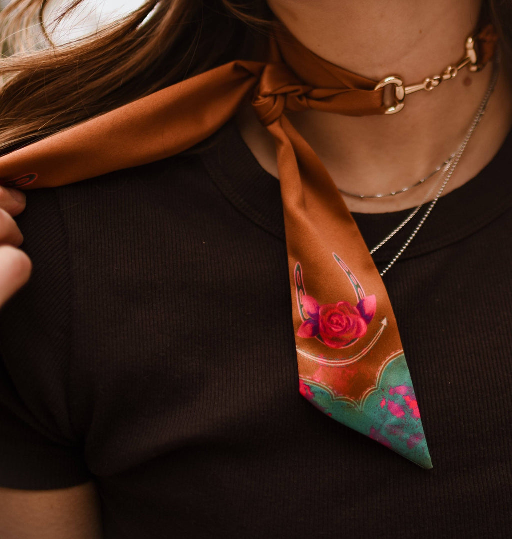 Snaffle Bit Scarf Slide in “Gold”