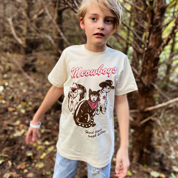 Meowboys Western Kids Tee