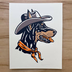 Load image into Gallery viewer, Doberman Cowdog - Signed Silkscreen Print