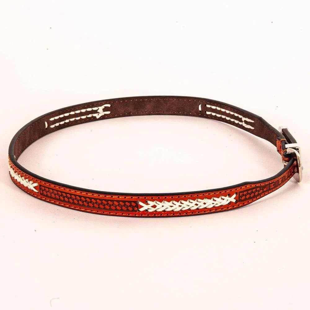 Fargo Tooled Leather Hat band