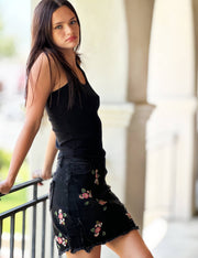 Flower Power Mini Skirt