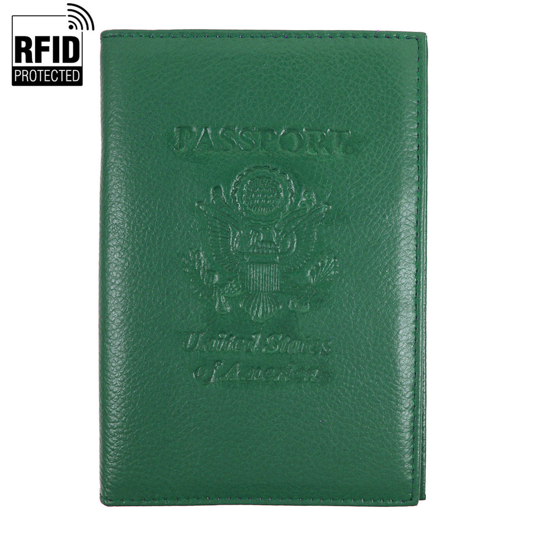 Leather Embossed Passport Cover