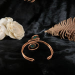 Load image into Gallery viewer, Turquoise Descending Swirl Cuff Bracelet
