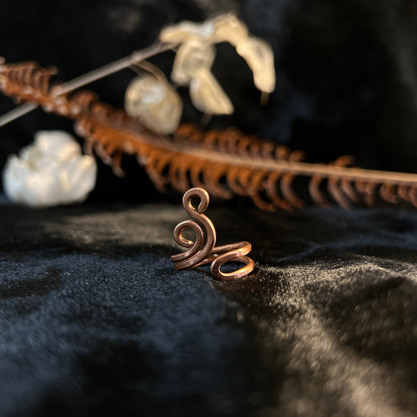 Copper Wind Whisp Ring