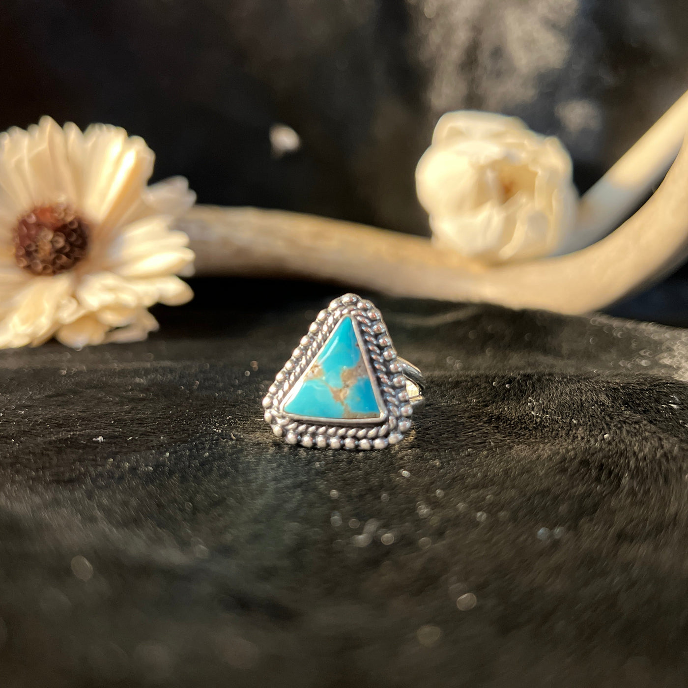 Kingsman Triangle Turquoise Ring