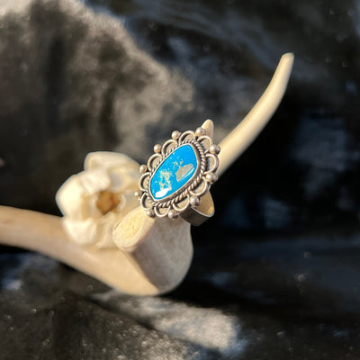 Morenci Turquoise Flower Ring