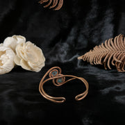 Turquoise Symmetrical Swirl Cuff Bracelet