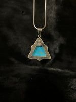 Load image into Gallery viewer, Kingman Turquoise Triangle Pendant
