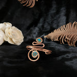 Load image into Gallery viewer, Turquoise Descending Swirl Cuff Bracelet
