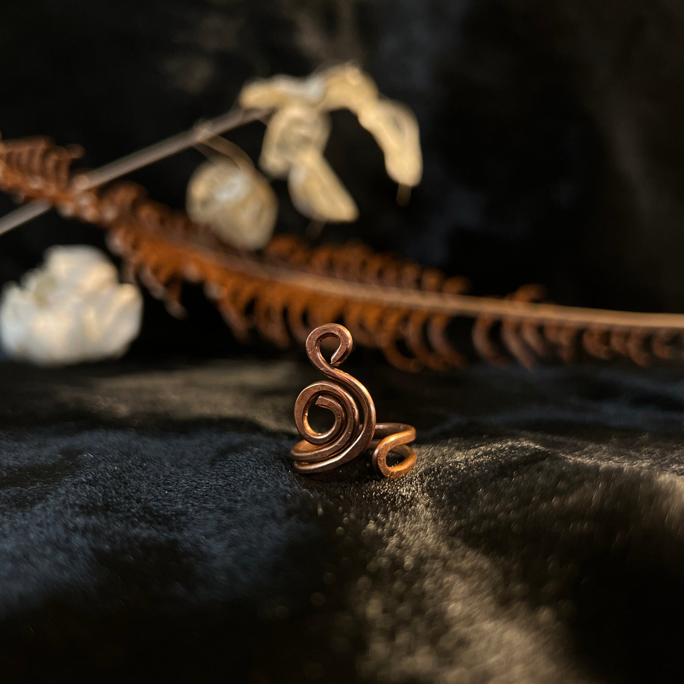 Copper Spiral Ring #3
