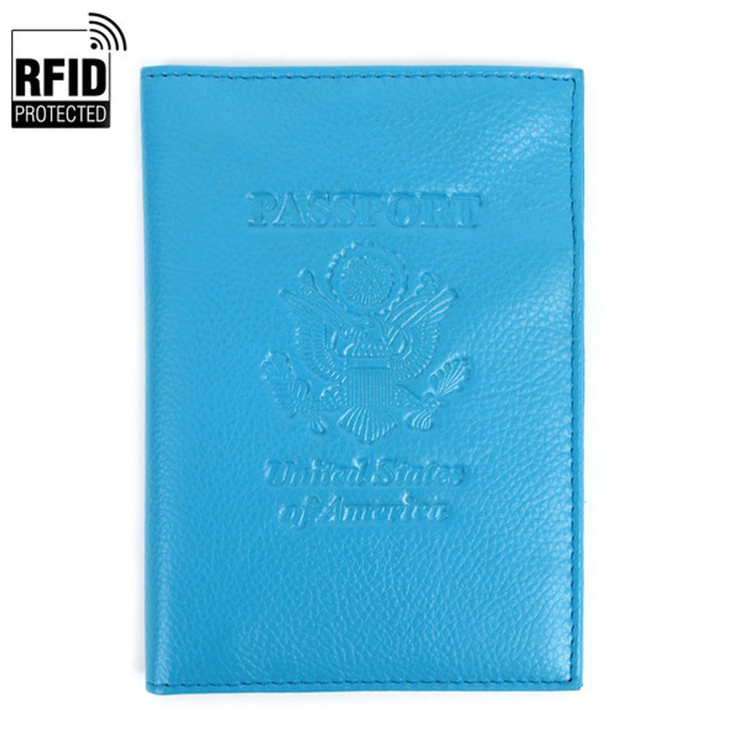 Leather Embossed Passport Cover