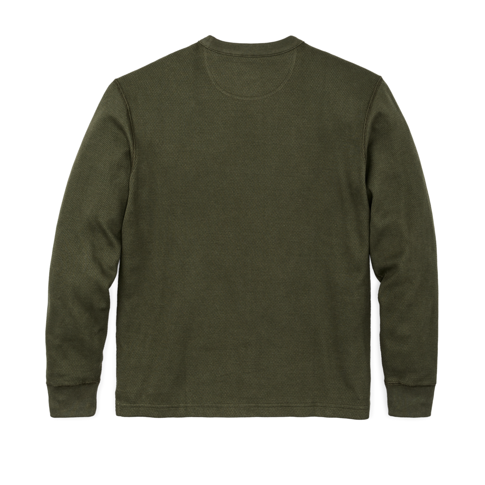 Waffle Knit Thermal Crew Neck