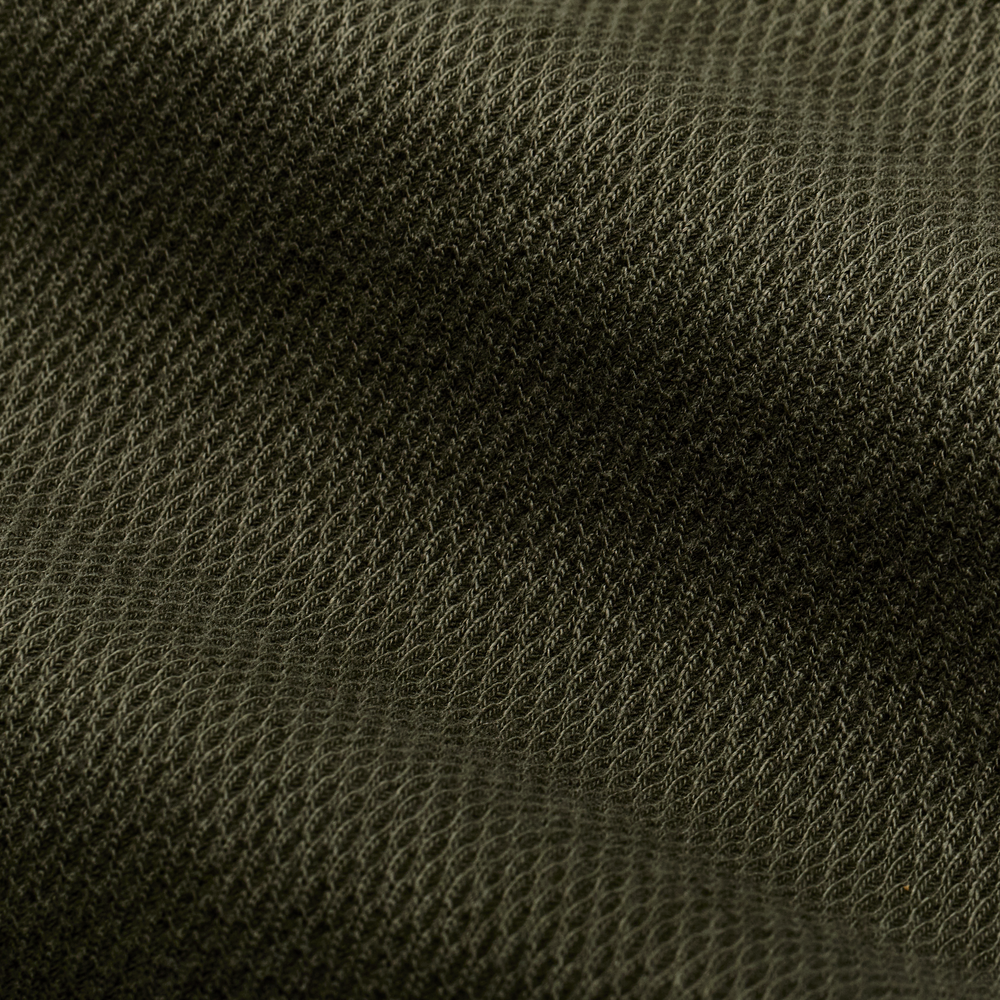 Waffle Knit Thermal Crew Neck