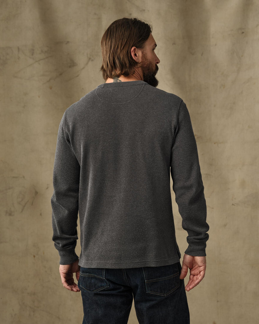 Waffle Knit Thermal Crew Neck