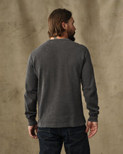 Waffle Knit Thermal Crew Neck