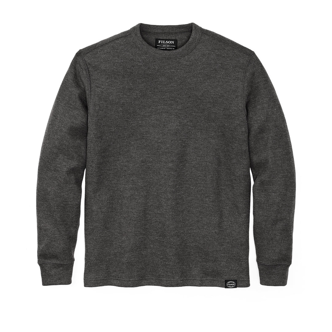 Waffle Knit Thermal Crew Neck
