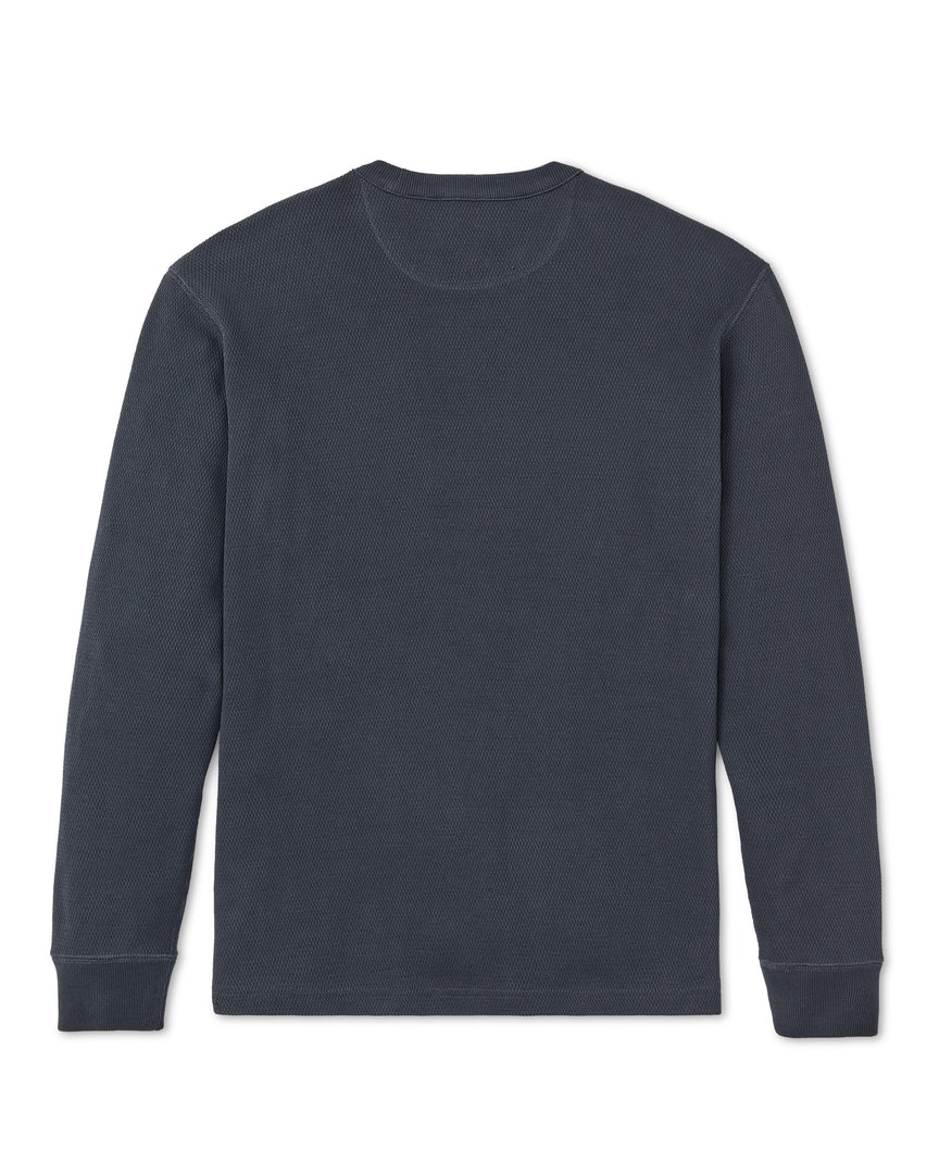Waffle Knit Thermal Crew Neck