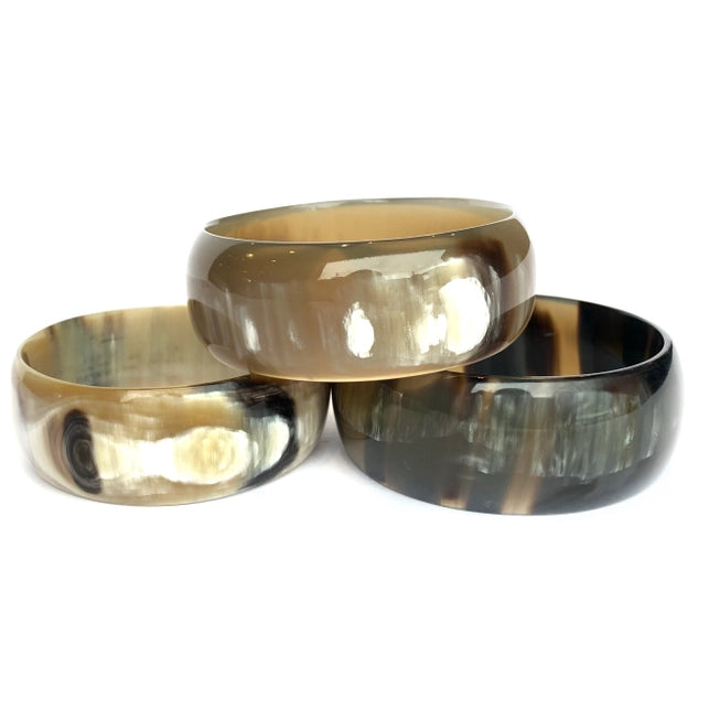Wide Cow Horn Bangle