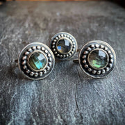 10mm Faceted Labradorite Ring
