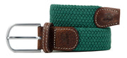 Imperial Green Elastic Woven Belt