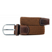 Brown Camel Elastic Woven Belt