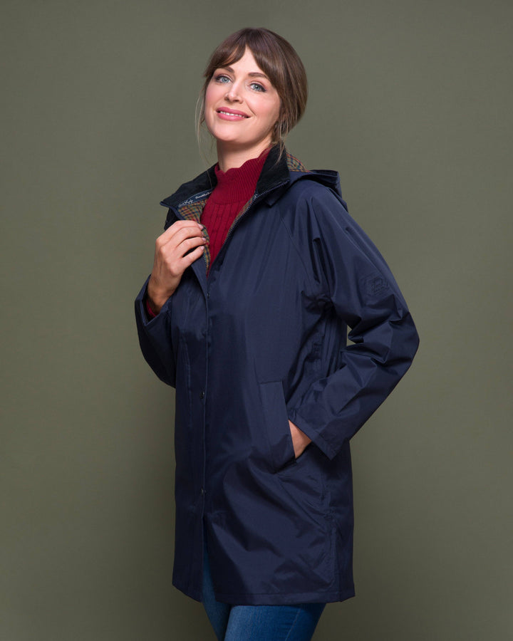 Oxford Waterproof Coat Navy