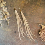 Load image into Gallery viewer, Cone Feather Earrings - Champagne
