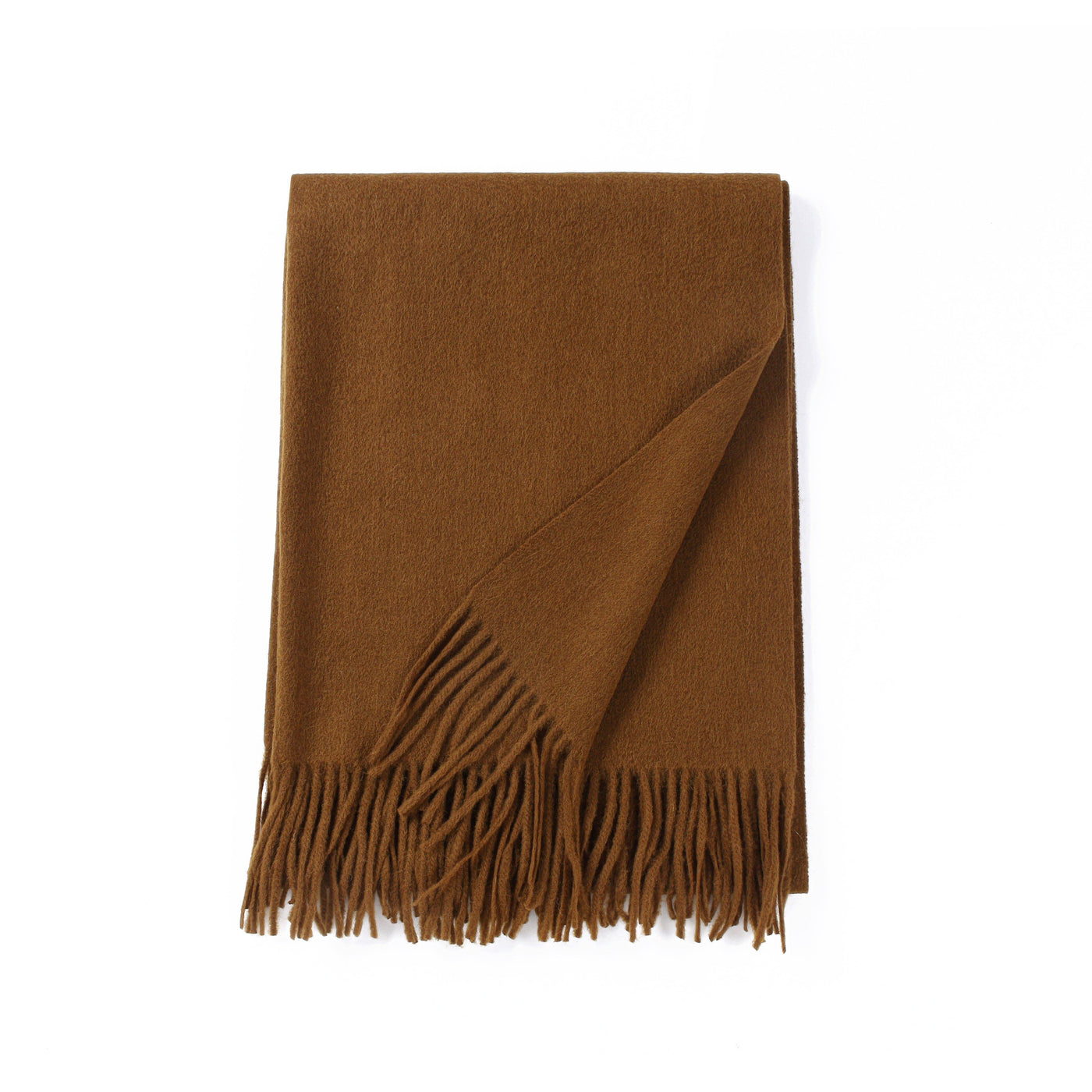 Oversized Cashmere Dark Tobacco Scarf