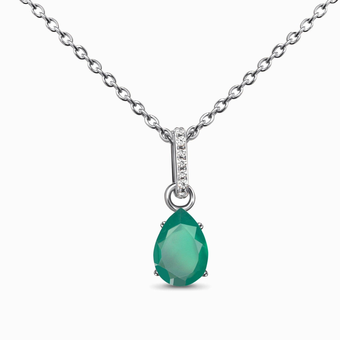 Sway Green Onyx Necklace