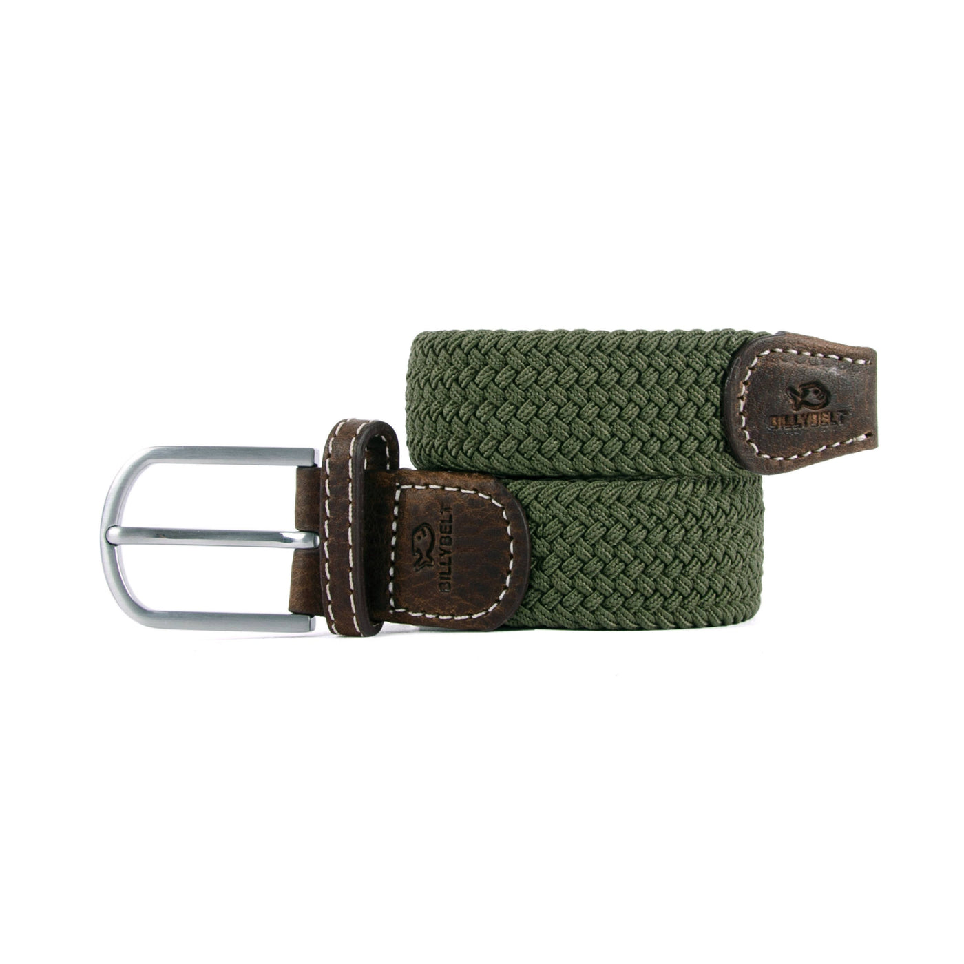 Green Army Elastic Woven Belt