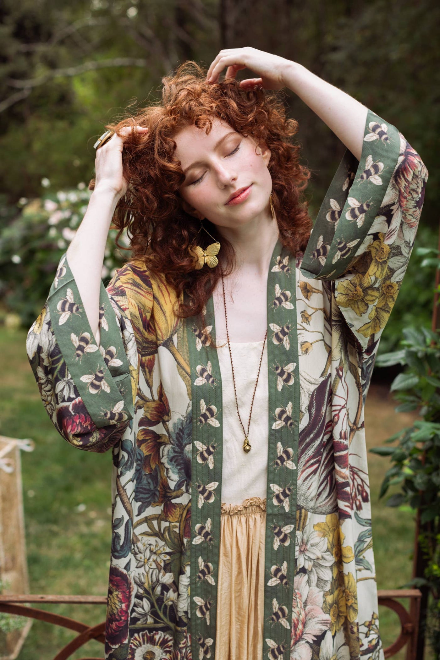 Love Grows Wild Floral Bamboo Kimono