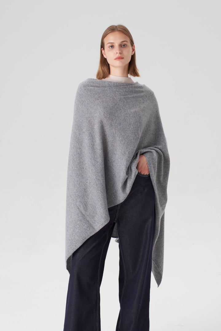 Pure Cashmere Travel Wrap Grey