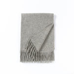 Load image into Gallery viewer, Oversized Cashmere Light Gray Scarf
